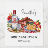 Poolse worstjes Appeltaart Wodka Bruidsdouche Wijn Etiket (Enkel label)