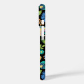 Poolse Wycinanki bloemmotief op zwart Case-Mate iPhone Case (Achterkant / Links)