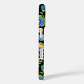 Poolse Wycinanki bloemmotief op zwart Case-Mate iPhone Case (Achterkant / Rechts)