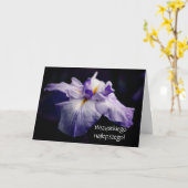 Poolse zondagsklok Sto Lat Iris Kaart (Gele Bloem)