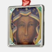 Poolse zwarte Madonna Czestochow Virgin Art Metalen Ornament (Links)