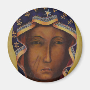 Poolse Zwarte Madonna van Czestochowa Magneet