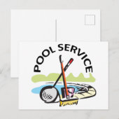 poolservice briefkaart (Voorkant / Achterkant)