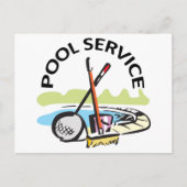 poolservice briefkaart (Voorkant)