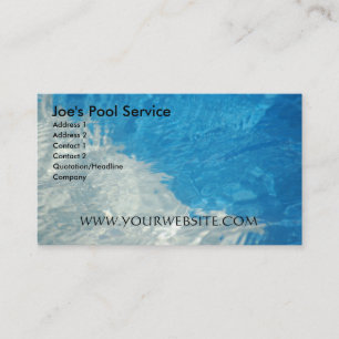 poolservice visitekaartje