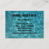 poolservice visitekaartje (Voorkant)