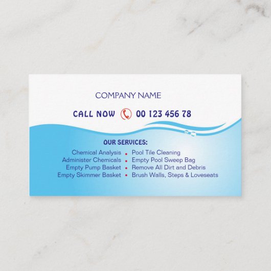 poolservice visitekaartje (Achterkant)