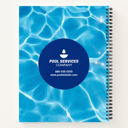 Poolservicebedrijf Notitieboek | Zwembaden (Achterkant)