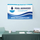 poolservices | blauwe watergolf | zwembad spandoek (Beurs)