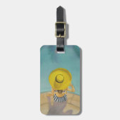 Poolside Beauty - Zomer Strand Zwembad Fun Bagagelabel (Voorkant verticaal)