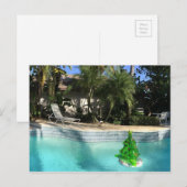 Poolside Christmas Feestdagenkaart (Voorkant / Achterkant)