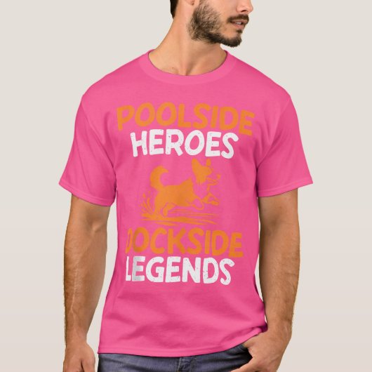 Poolside Heroes Dockside Legends Dock Diving T-shirt (Voorkant)