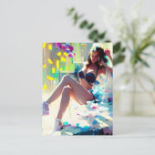 Poolside in het Briefkaart voor fantasiekunst van  (Staand voorkant)