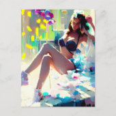 Poolside in het Briefkaart voor fantasiekunst van  (Voorkant)