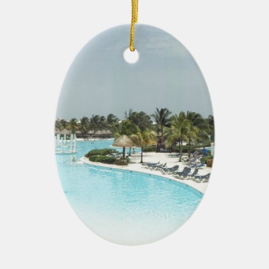 poolside keramisch ornament (Voorkant)