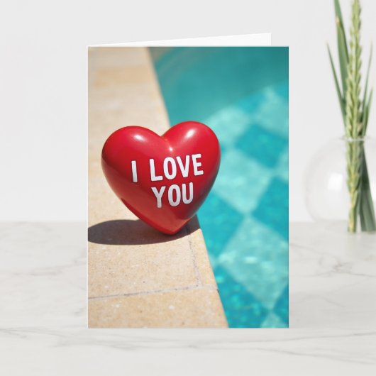 Poolside Liefde Kaart (Voorkant)