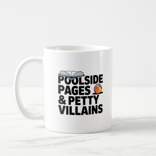 Poolside Pages & Petty Villains Boekenliefhebber L Koffiemok (Links)