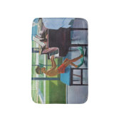 Poolside Piano Practice Badmat (Voorkant Verticaal)