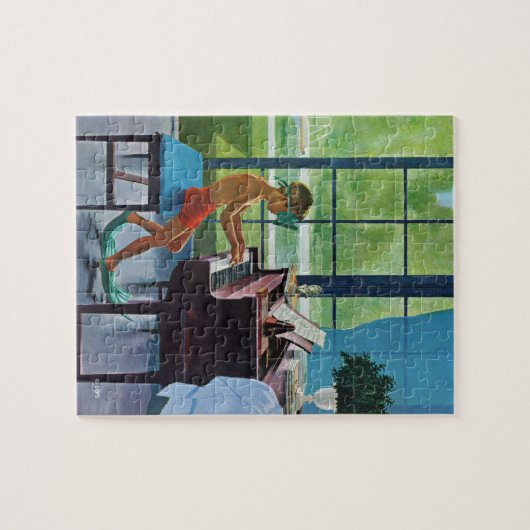 Poolside Piano Practice Legpuzzel (Horizontaal)
