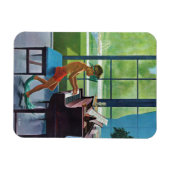 Poolside Piano Practice Magneet (Horizontaal)