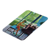 Poolside Piano Practice Magneet (Linkerzijde)