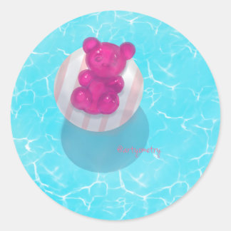 Poolside Ronde Sticker