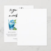 Poolside Signature Mocktails Zomer Menu (Voorkant / Achterkant)