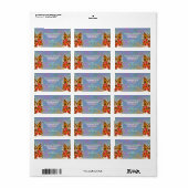 Poolside Singer 2338-adres Etiket (Full Sheet)