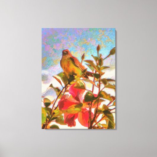 Poolside Singer 2338 Art Canvas Afdruk (Voorkant)