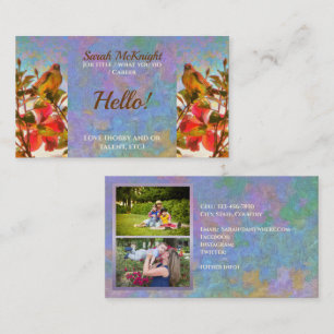 Poolside Singer 2338-oproepkaart Contactkaartje