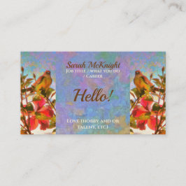 Poolside Singer 2338-oproepkaart Contactkaartje