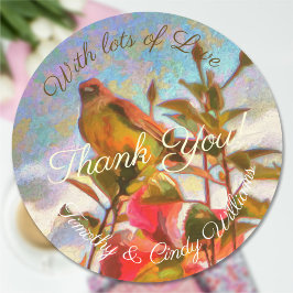 Poolside Singer Hartelijk dank 2338 Ronde Sticker