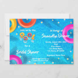 Poolside Summer Vrijgezellenfeest Kaart