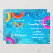 Poolside Summer Vrijgezellenfeest Kaart (Voorkant / Achterkant)