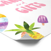 Poolside thema geschenken en Kaarten teken Poster (Hoek)