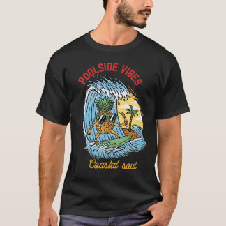 Poolside Vibes T-Shirt – Tropisch strand & Kust