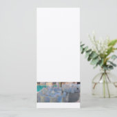 POOLSIDE WEDDING DINER INVITATION KAART (Staand voorkant)