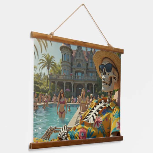 poolskelet hangend wandkleed (Gebogen)