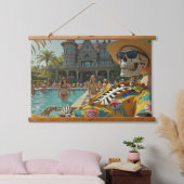 poolskelet hangend wandkleed (Slaapkamer)