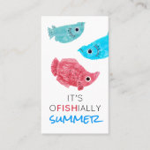 Poolspeeldatum Zomervakantie Kinder Contactkaartje (Voorkant)