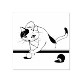 poolspel kattenstempel rubberstempel (Afrduk)