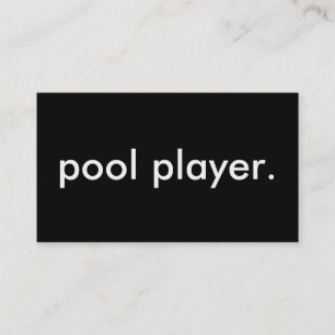 poolspeler. visitekaartje
