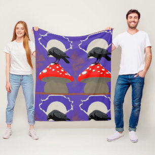 Poolster Raaf Mystiek Fleece Deken