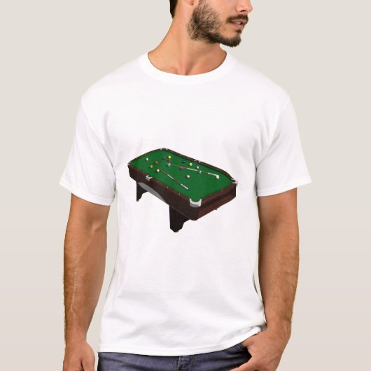 pooltabel t-shirt (Voorkant)