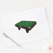 pooltabel vierkante sticker (Envelop)