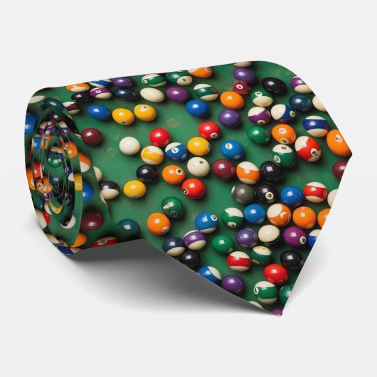 Pooltafel Biljart Kleurrijke Stropdas (Opgerold)