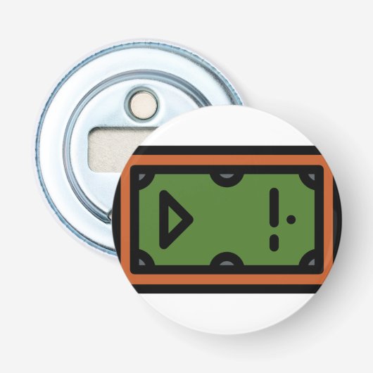 pooltafel button flesopener (Voorkant)