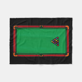Pooltafel Grappig Lui Gemakkelijk Laatste Minuut H Fleece Deken (Voorkant (Horizontaal))