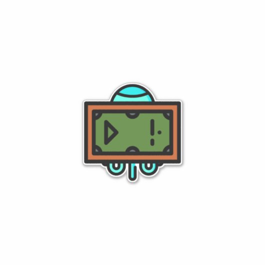 pooltafel sticker (Voorkant)