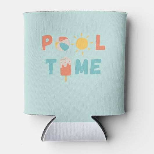 pooltijd. Blikjeskoeler (Voorkant)